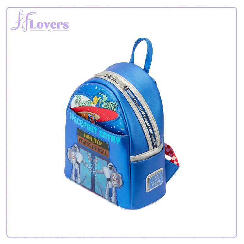 Load image into Gallery viewer, Loungefly Pixar Toy Story Pizza Planet Space Entry Mini Backpack
