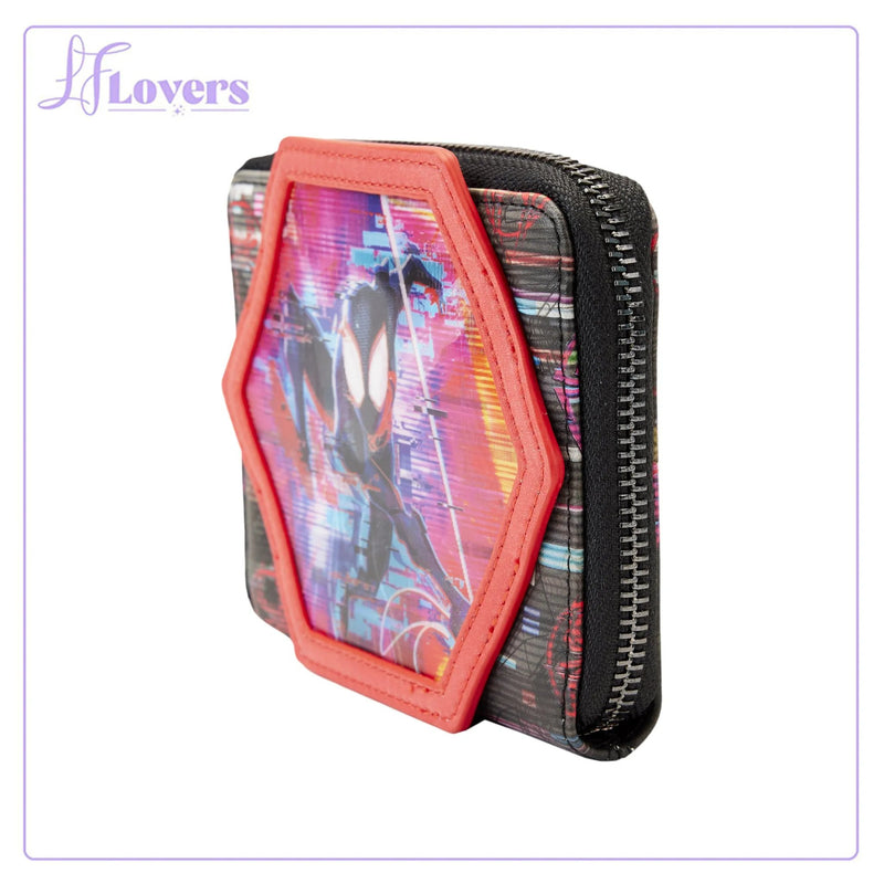 Load image into Gallery viewer, Loungefly Marvel Across The Spiderverse Lenticular Zip Around Wallet
