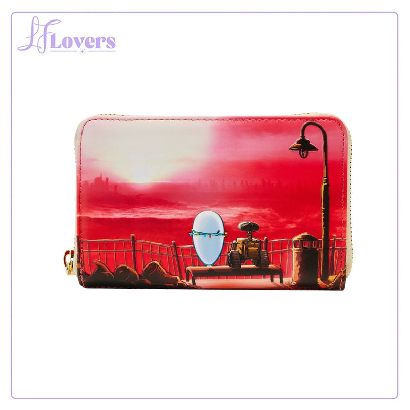 Load image into Gallery viewer, Loungefly Pixar  Moment Wall E Moments Date Night Zip Around Wallet - LF Lovers
