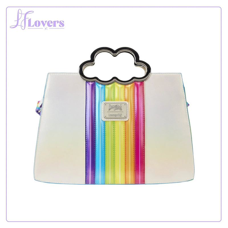 Load image into Gallery viewer, Loungefly Lisa Frank Rainbow Cloud Handle Chain Strap Crossbody - LF Lovers

