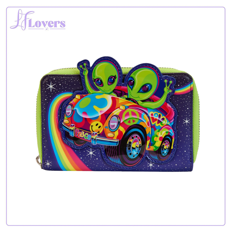 Load image into Gallery viewer, Loungefly Lisa Frank Cosmic Alien Ride Zip Around Wallet - LF Lovers
