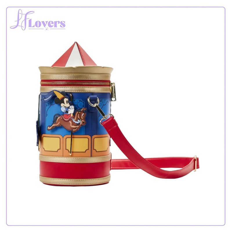 Load image into Gallery viewer, Loungefly Disney Brave Little Tailor Mickey Minnie Carousel Crossbody - LF Lovers
