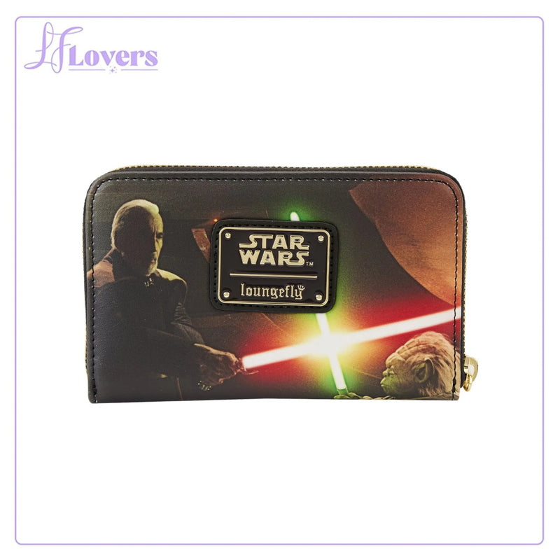 Load image into Gallery viewer, Loungefly Star Wars Episode Two Attack of the Clones Scene Zip Around Wallet
