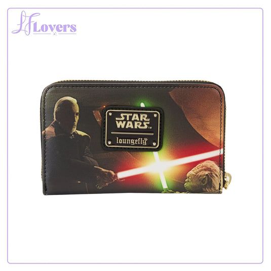Loungefly Star Wars Episode Two Attack of the Clones Scene Zip Around Wallet