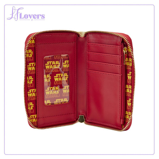 Loungefly Star Wars Scenes Series Phantom Menace Zip Around Wallet - LF Lovers