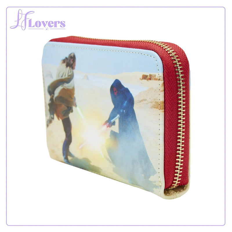 Load image into Gallery viewer, Loungefly Star Wars Scenes Series Phantom Menace Zip Around Wallet - LF Lovers
