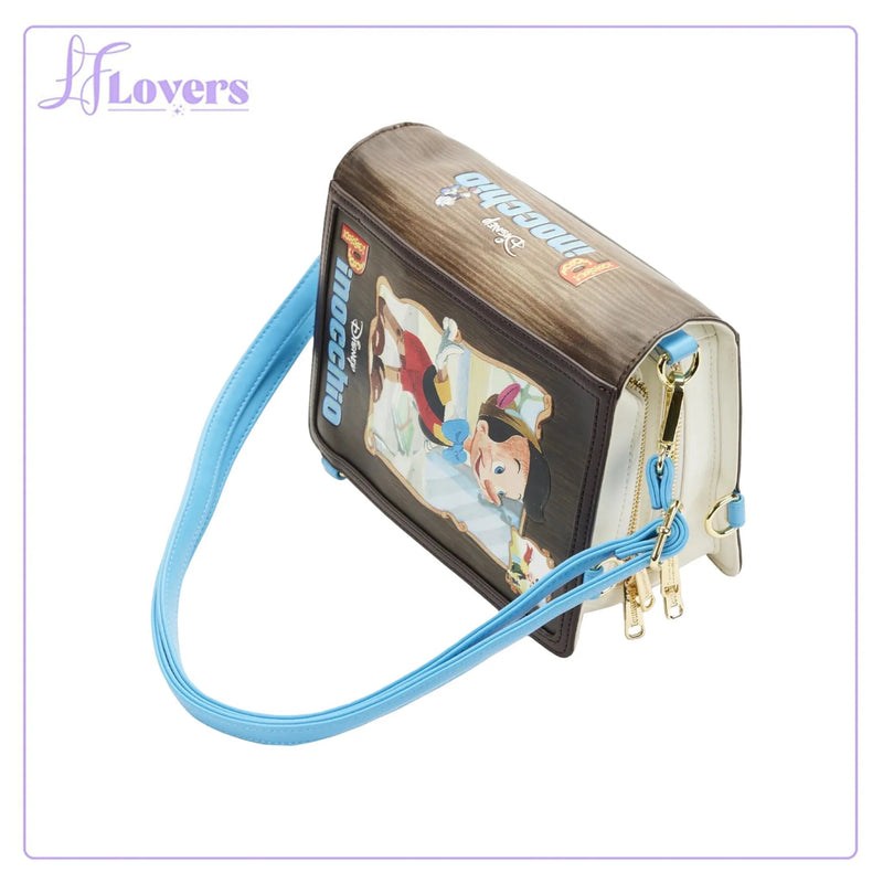 Load image into Gallery viewer, Loungefly Disney Classic Books Pinocchio Convertible Crossbody - LF Lovers
