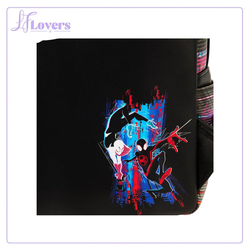 Load image into Gallery viewer, Loungefly Marvel Across The Spiderverse Lenticular Mini Backpack
