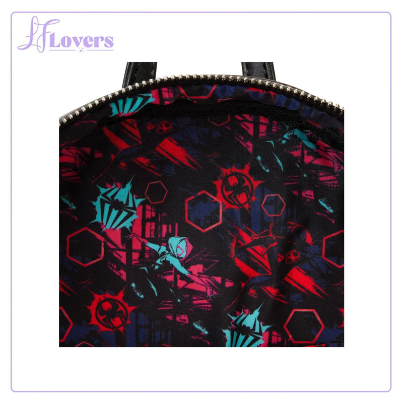 Load image into Gallery viewer, Loungefly Marvel Across The Spiderverse Lenticular Mini Backpack
