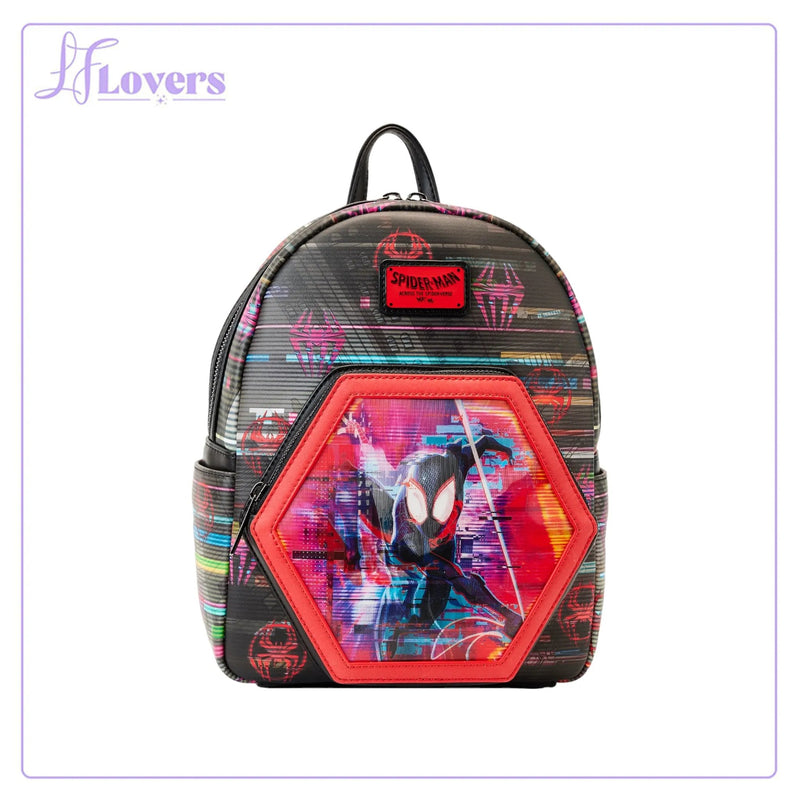 Load image into Gallery viewer, Loungefly Marvel Across The Spiderverse Lenticular Mini Backpack
