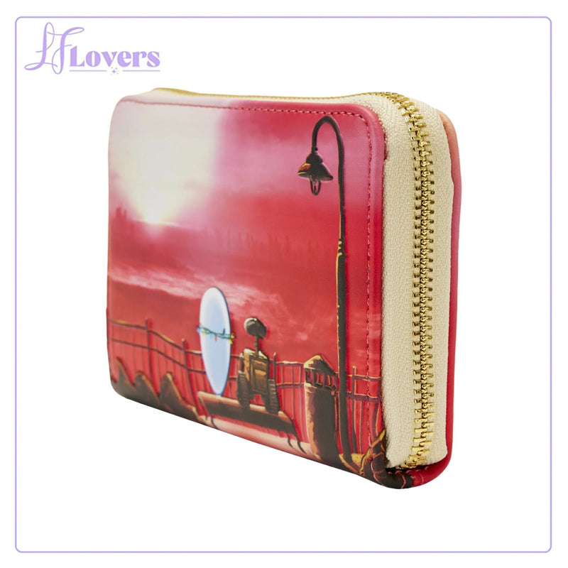 Load image into Gallery viewer, Loungefly Pixar  Moment Wall E Moments Date Night Zip Around Wallet - LF Lovers

