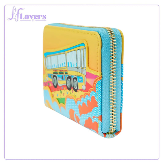 Loungefly The Beatles Magical Mystery Tour Bus Zip Around Wallet